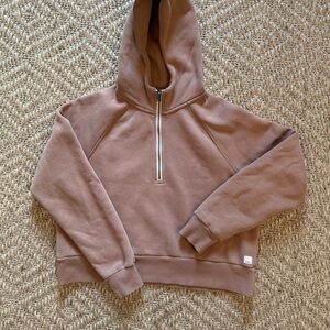 Vuori Restore Half-Zip Hoodie brown